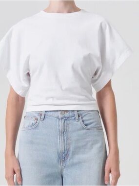 AGOLDE - Britt Tee in White